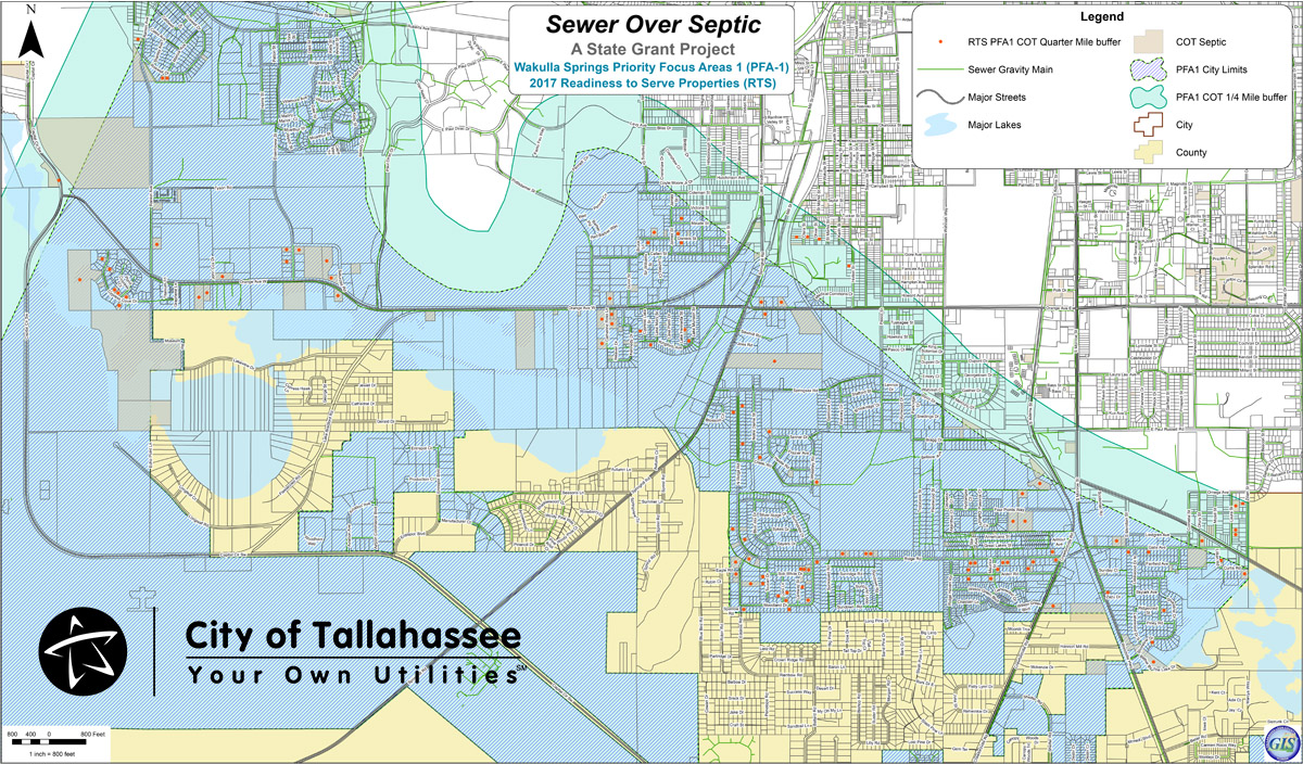Sewer Over Septic | City of Tallahassee Utilities